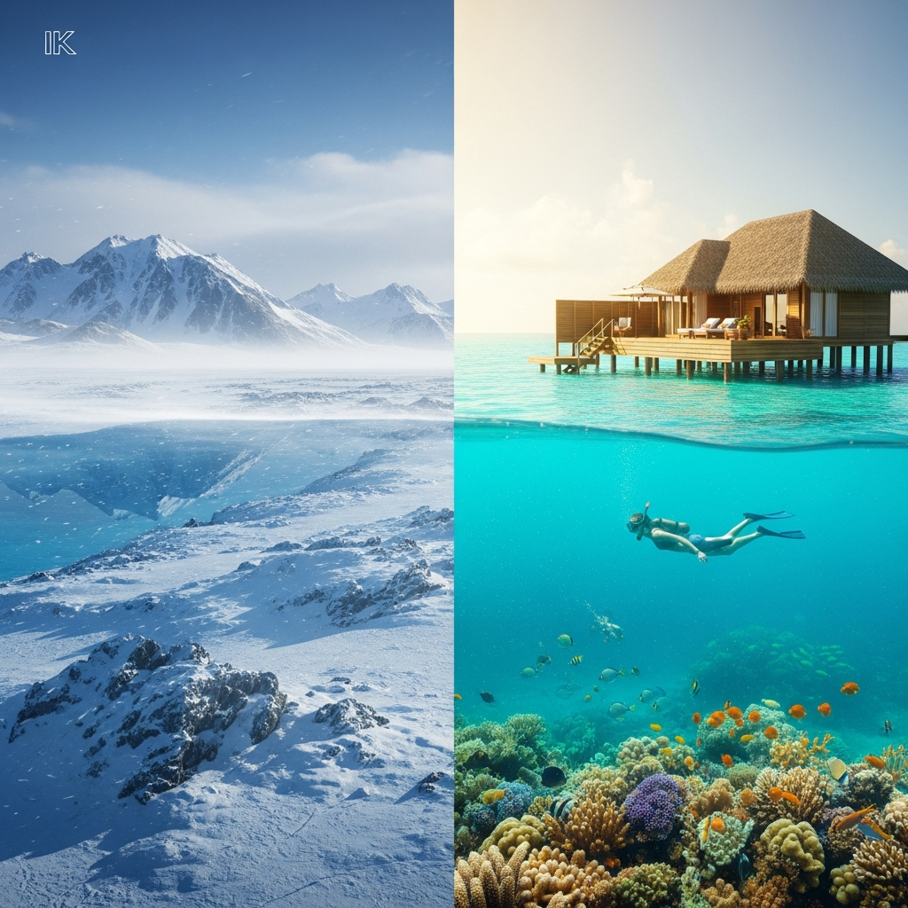 From Frostbite to Maldives island Paradise  an Imaginary Escape to the Maldives
