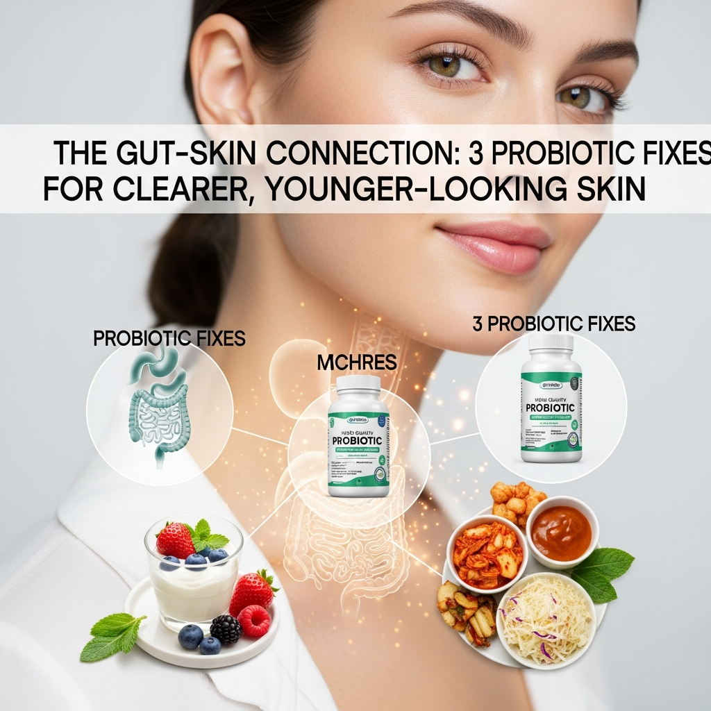 The Gut–Skin Connection: 3 Probiotic Fixes for Clearer, Younger-Looking Skin