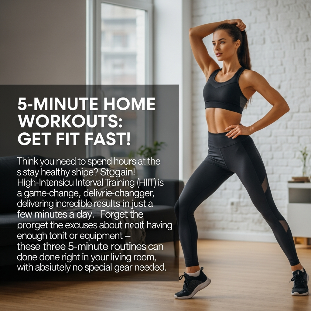 5-Minute Home Workouts: Get Fit Fast!