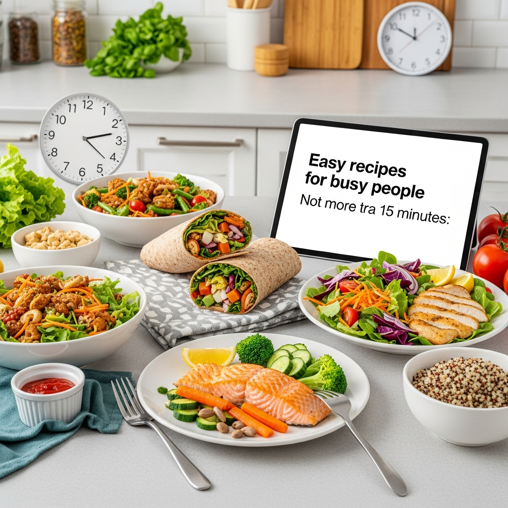 7 Easy recipes for busy people Not more than 15 minutes