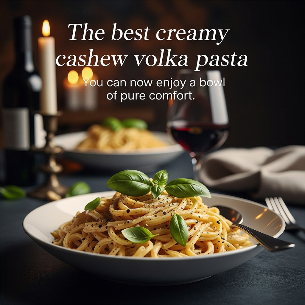 The best creamy cashew vodka pasta